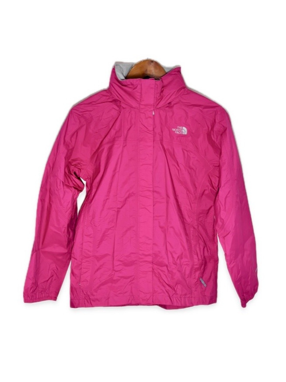 North Face HyVent Youth Girl XL 18 Hot Pink Waterproof Rain Jacket Shell Hooded